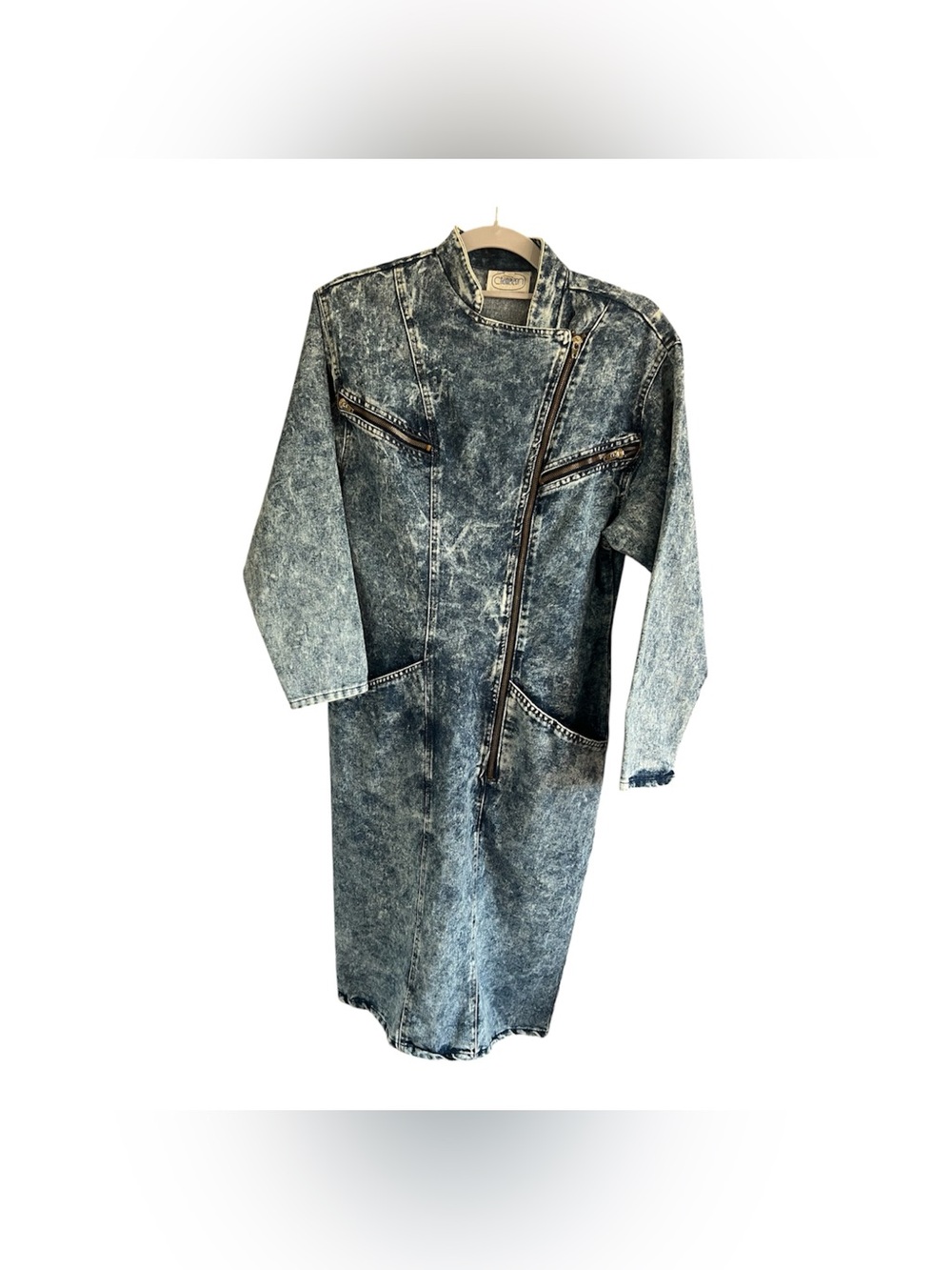 Chameleon Acid Wash Denim Long dress